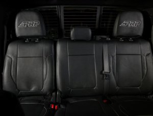 Ford Raptor Seat Covers - Rear - PRP Seats - Bench - Black with Silver Stitch - `12-`14